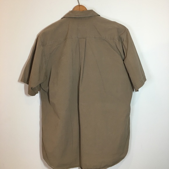 Carhartt brown Mens casual button down shirt size large tall great condition - Picture 3 of 3